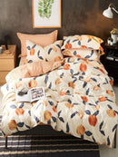 Peach<b style="color:White;"><font size="1"> -</font></b>Print Bedding Set