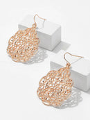 Hollow<b style="color:White;"><font size="1"> -</font></b>Flower<b style="color:White;"><font size="1"> -</font></b>Design Drop Earrings 1pair