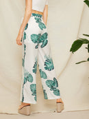 Plants<b style="color:White;"><font size="1"> -</font></b>Print Belted Pants