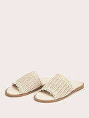 Plaited Flat Slippers