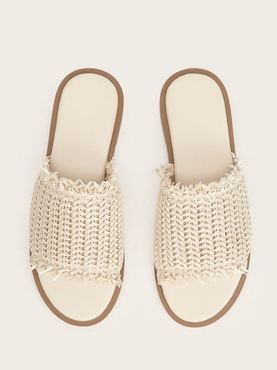 Plaited Flat Slippers