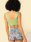 Wide<b style="color:White;"><font size="1"> -</font></b>Strap Crop Top