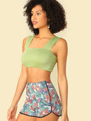 Wide<b style="color:White;"><font size="1"> -</font></b>Strap Crop Top