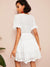 Embroidery<b style="color:White;"><font size="1"> -</font></b>Eyelet<b style="color:White;"><font size="1"> -</font></b>Insert Tiered Hem Dress