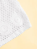 Crochet<b style="color:White;"><font size="1"> -</font></b>Drawstring Waist Shorts