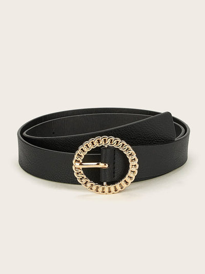 Oval Buckle Belt