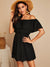 Flounce<b style="color:White;"><font size="1"> -</font></b>Off Shoulder Pom Pom Hem Dress