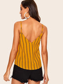 Double<b style="color:White;"><font size="1"> -</font></b>V Striped Cami Top