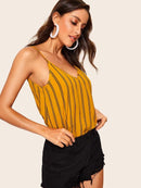 Double<b style="color:White;"><font size="1"> -</font></b>V Striped Cami Top