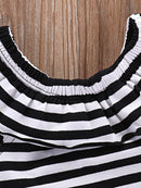 Baby<b style="color:White;"><font size="1"> -</font></b>Ruffle Striped Romper