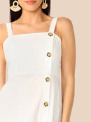 Single<b style="color:White;"><font size="1"> -</font></b>Breasted Tank Dress