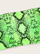 Neon<b style="color:White;"><font size="1"> -</font></b>Lime<b style="color:White;"><font size="1"> -</font></b>Snakeskin Print Bandeau Bikini Set