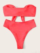 Knot<b style="color:White;"><font size="1"> -</font></b>Front Bandeau Bikini Set