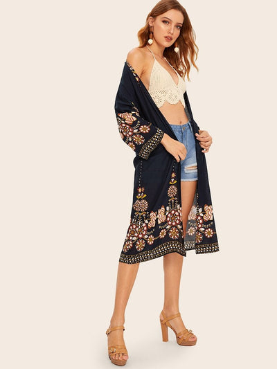 Tribal Print Kimono