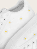 Daisy<b style="color:White;"><font size="1"> -</font></b>Embroidered Lace-up Front Sneakers