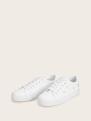 Daisy<b style="color:White;"><font size="1"> -</font></b>Embroidered Lace-up Front Sneakers