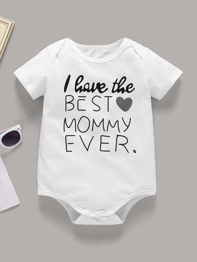 Baby<b style="color:White;"><font size="1"> -</font></b>Slogan<b style="color:White;"><font size="1"> -</font></b>Print<b style="color:White;"><font size="1"> -</font></b>Romper & Geometric Print Pants & Hat