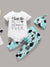 Baby<b style="color:White;"><font size="1"> -</font></b>Slogan<b style="color:White;"><font size="1"> -</font></b>Print<b style="color:White;"><font size="1"> -</font></b>Romper & Geometric Print Pants & Hat