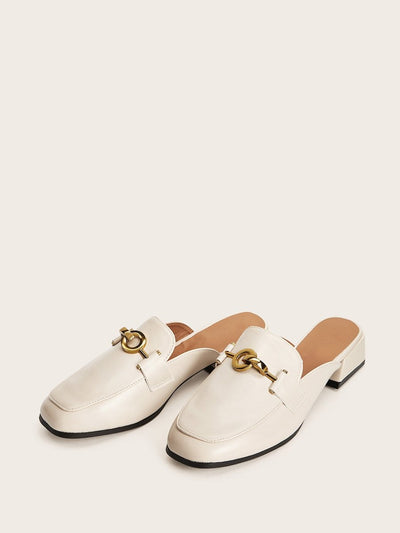 Buckle<b style="color:White;"><font size="1"> -</font></b>Decor Flat Mules