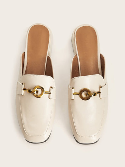 Buckle<b style="color:White;"><font size="1"> -</font></b>Decor Flat Mules