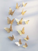 3D<b style="color:White;"><font size="1"> -</font></b>Butterfly Wall Decor 12pcs