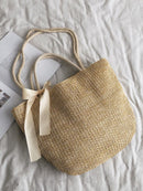 Bow<b style="color:White;"><font size="1"> -</font></b>Decor Woven Tote Bag