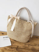 Bow<b style="color:White;"><font size="1"> -</font></b>Decor Woven Tote Bag