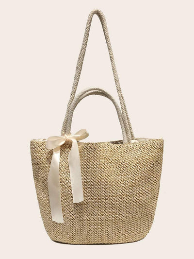 Bow<b style="color:White;"><font size="1"> -</font></b>Decor Woven Tote Bag