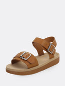 Single<b style="color:White;"><font size="1"> -</font></b>Band<b style="color:White;"><font size="1"> -</font></b>Buckled Ankle Low Flatform Sandals