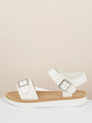 Single<b style="color:White;"><font size="1"> -</font></b>Band<b style="color:White;"><font size="1"> -</font></b>Buckled Ankle Low Flatform Sandals