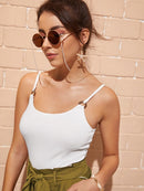 Ribbed<b style="color:White;"><font size="1"> -</font></b>Solid Cami Top