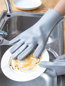 Silicone<b style="color:White;"><font size="1"> -</font></b>Cleaning Gloves 1pc