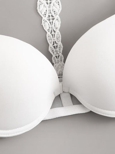 Contrast<b style="color:White;"><font size="1"> -</font></b>Mesh Crochet Back Bra