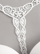 Contrast<b style="color:White;"><font size="1"> -</font></b>Mesh Crochet Back Bra