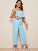 Flowy<b style="color:White;"><font size="1"> -</font></b>Tube Top and Wide Leg Pants Set