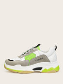 Colorblock<b style="color:White;"><font size="1"> -</font></b>Lace-up Chunky Sneakers