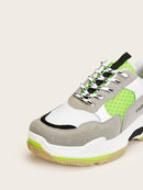 Colorblock<b style="color:White;"><font size="1"> -</font></b>Lace-up Chunky Sneakers