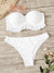 Ruffle<b style="color:White;"><font size="1"> -</font></b>Bustier Bandeau With Panty Bikini Set