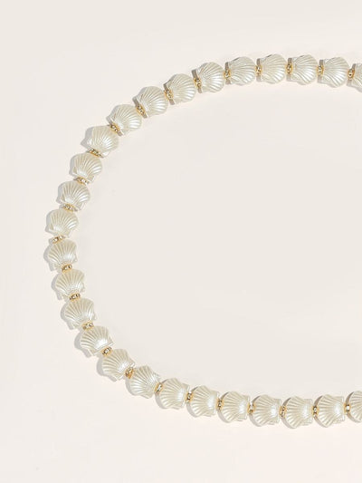 Rhinestone<b style="color:White;"><font size="1"> -</font></b>&<b style="color:White;"><font size="1"> -</font></b>Shell Embellished Chain Belt