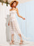 Fringe<b style="color:White;"><font size="1"> -</font></b>Detail Shirred Tube Dress