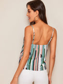 Colorblock<b style="color:White;"><font size="1"> -</font></b>Striped Cami Top