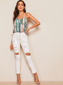 Colorblock<b style="color:White;"><font size="1"> -</font></b>Striped Cami Top