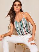 Colorblock<b style="color:White;"><font size="1"> -</font></b>Striped Cami Top