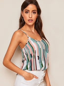 Colorblock<b style="color:White;"><font size="1"> -</font></b>Striped Cami Top