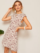 Confetti<b style="color:White;"><font size="1"> -</font></b>Heart Print Keyhole Dress