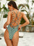 Gingham<b style="color:White;"><font size="1"> -</font></b>High<b style="color:White;"><font size="1"> -</font></b>Leg One Piece Swimwear