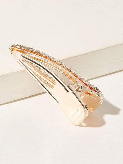 Rhinestone<b style="color:White;"><font size="1"> -</font></b>Engraved Hair Clip