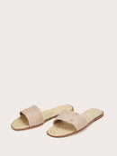 Plaited Flat Slippers