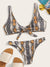 Snakeskin<b style="color:White;"><font size="1"> -</font></b>Print<b style="color:White;"><font size="1"> -</font></b>Knot Front Bikini Set