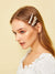 Faux<b style="color:White;"><font size="1"> -</font></b>Pearl<b style="color:White;"><font size="1"> -</font></b>Decor Hair Clip 2pcs